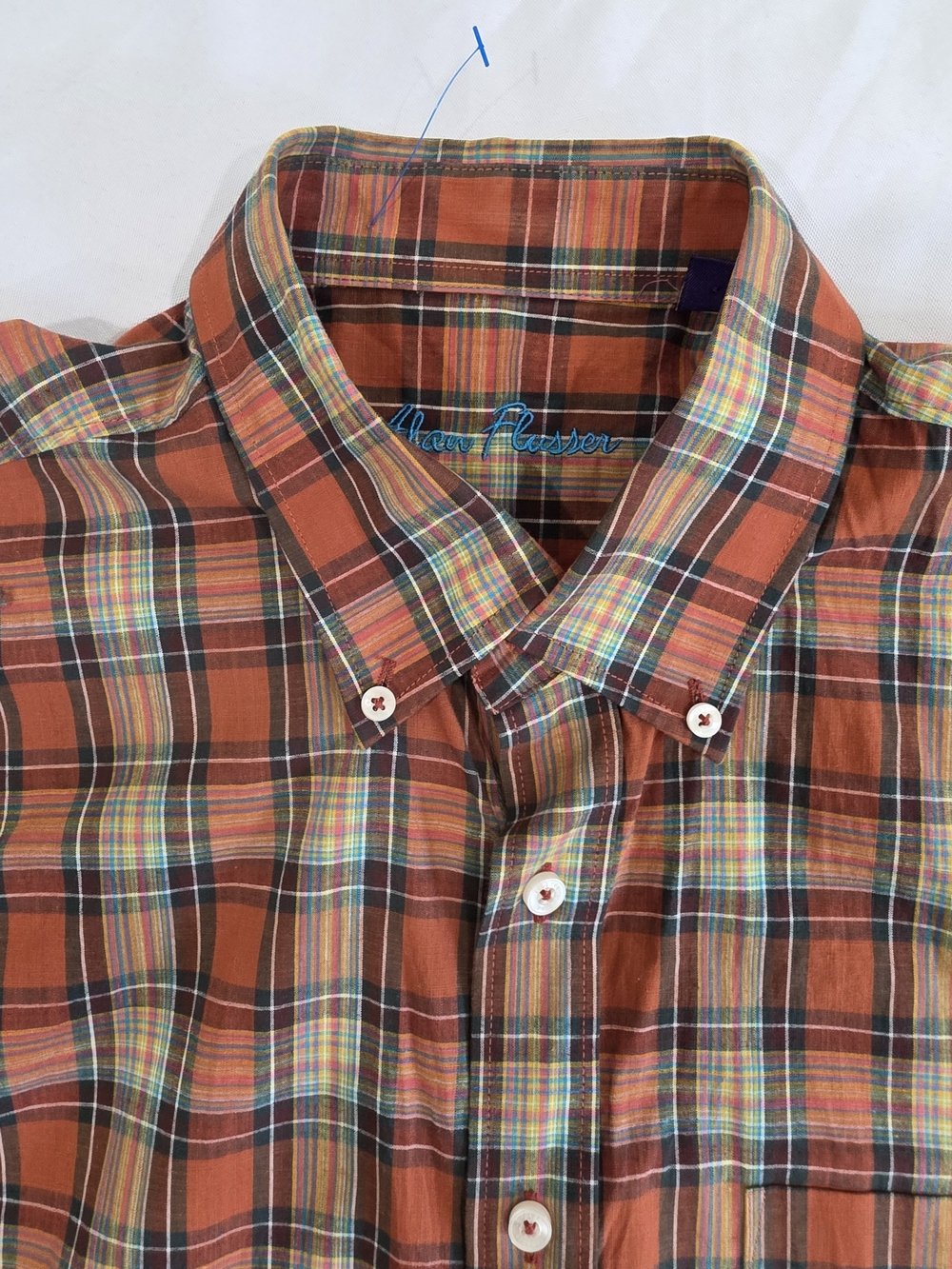 Alan Flusser Cotton Collection All Occasions Shirt Men Size L